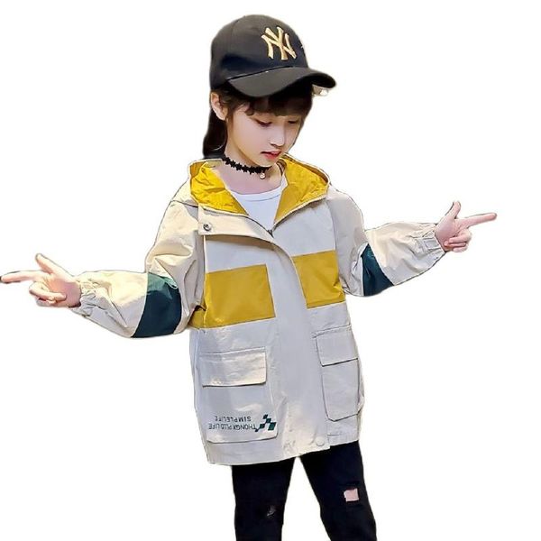 jackets spring and autumn polyester girls boys korean version hooded splicing mid-length coat fashion printing children's parkas, Blue;gray
jackets spring and autumn polyester girls boys korean version hooded splicing mid-length coat fashion printing children's parkas, Blue;gray