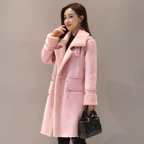 loose thick cotton coat winter new women long jacket lamb cashmere suede winter coat female fashion, Black
loose thick cotton coat winter new women long jacket lamb cashmere suede winter coat female fashion, Black