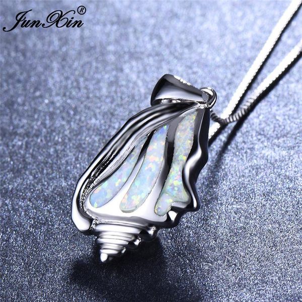pendant necklaces cute female conch pendants fashion silver color jewelry boho blue white fire opal for women
pendant necklaces cute female conch pendants fashion silver color jewelry boho blue white fire opal for women