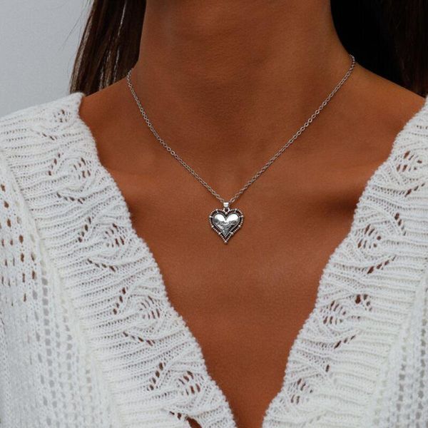 chains heart pendant chain necklace vintage aesthetic fashion couples women jewelry friend boyfriend girlfriend mom birthday gift, Silver
chains heart pendant chain necklace vintage aesthetic fashion couples women jewelry friend boyfriend girlfriend mom birthday gift, Silver