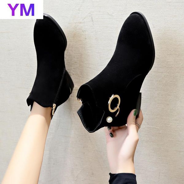 boots 2021 women ladies fashion zipper ankle student casual large size scrub single warm for winter shoes 35-43, Black
boots 2021 women ladies fashion zipper ankle student casual large size scrub single warm for winter shoes 35-43, Black