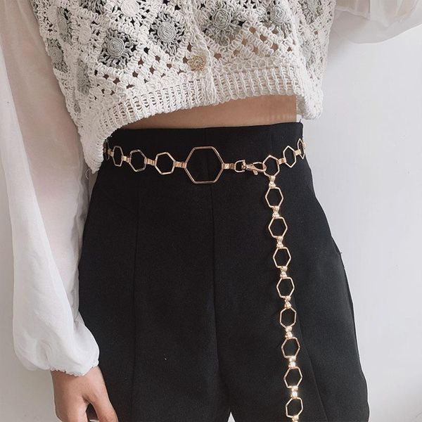 belts brand lingge geometric belt for women fashion waist chain ladies designer metal punk waistband girdle famale, Black;brown
belts brand lingge geometric belt for women fashion waist chain ladies designer metal punk waistband girdle famale, Black;brown