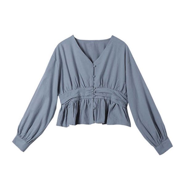 perhaps u women shirt blue white beige v-neck long sleeve shirt button spring summer pleated b0546 210529
perhaps u women shirt blue white beige v-neck long sleeve shirt button spring summer pleated b0546 210529