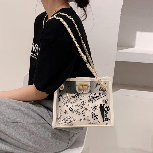 evening bags summer pu leather shoulder for female handbag black white mixed color large capacity women's chain transparent composit ba
evening bags summer pu leather shoulder for female handbag black white mixed color large capacity women's chain transparent composit ba
