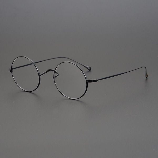 fashion sunglasses frames brand designer minimalist style titanium glasses men round frame vintage super light eyeglasses women, Black
fashion sunglasses frames brand designer minimalist style titanium glasses men round frame vintage super light eyeglasses women, Black