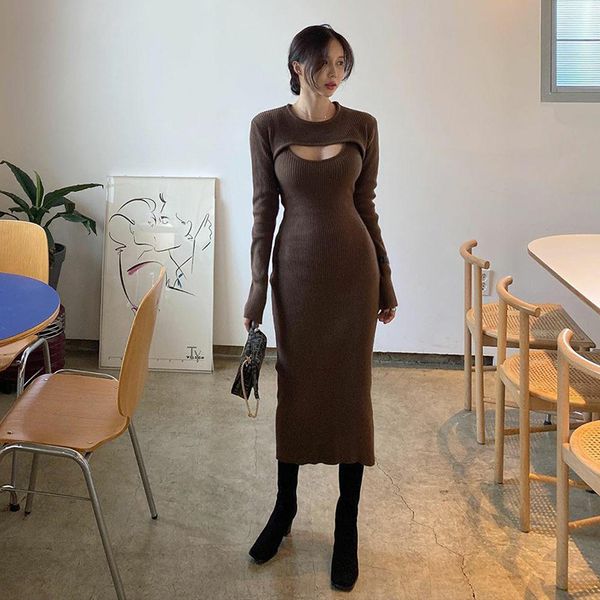 knitted women dress bodycon vintage hollow out long sleeve slim pencil midi dress casual party streetwear autumn female, Black;gray
knitted women dress bodycon vintage hollow out long sleeve slim pencil midi dress casual party streetwear autumn female, Black;gray