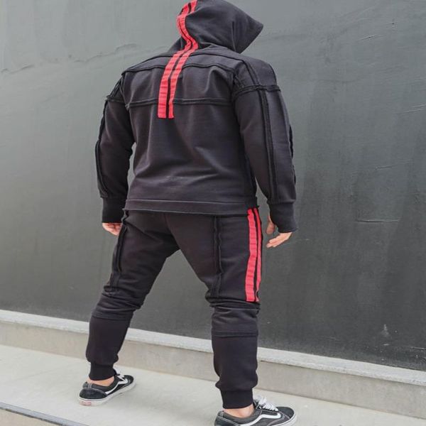 stripe patchwork hop designer hooded tracksuits mens jogging casual running mens 2pc sets hip and fashion tracksuits hqmpq, Black
stripe patchwork hop designer hooded tracksuits mens jogging casual running mens 2pc sets hip and fashion tracksuits hqmpq, Black