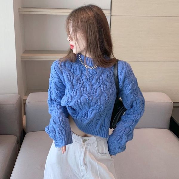 women's sweaters knitted crop korean clothes spring autumn pullovers loose clothing o-neck long sleeve solid fashion, White;black
women's sweaters knitted crop korean clothes spring autumn pullovers loose clothing o-neck long sleeve solid fashion, White;black