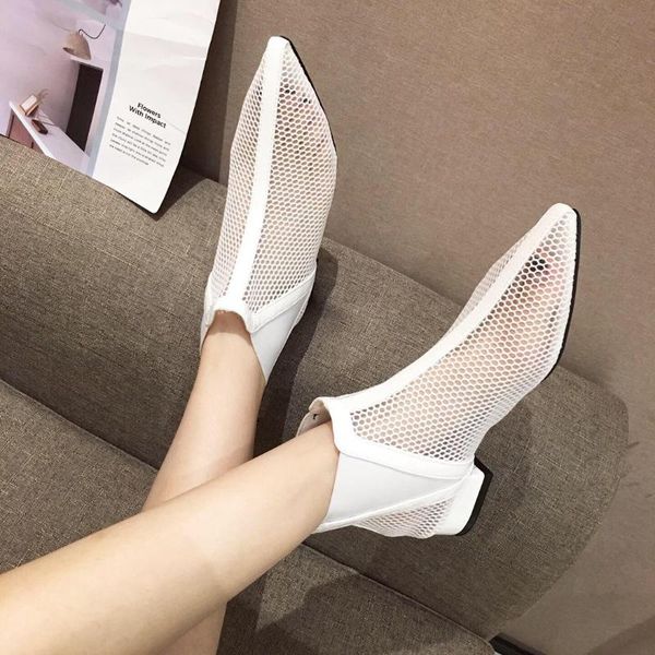 2021 summer fashion sandals thick heel ins versatile pointed hollow mesh boots cool boots, Black
2021 summer fashion sandals thick heel ins versatile pointed hollow mesh boots cool boots, Black