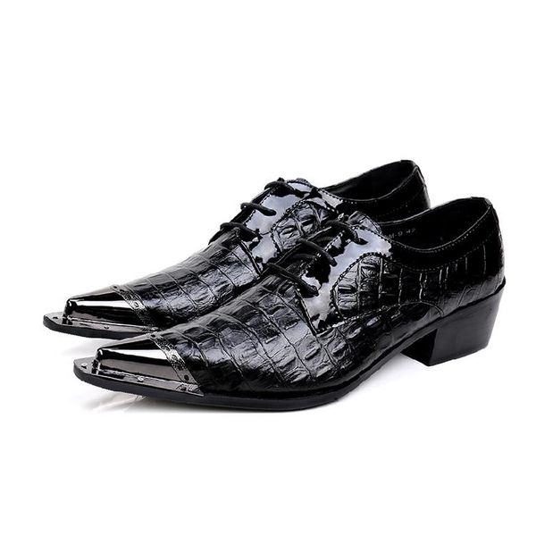 dress shoes imitate genuine leather diamond-type lattice oxford lace up men pointed wedding iron toes, Black
dress shoes imitate genuine leather diamond-type lattice oxford lace up men pointed wedding iron toes, Black