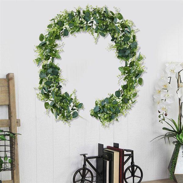 2m artificial green eucalyptus garland leaves vine fake vines rattan artificial plants ivy wreath wall decor wedding decoration
2m artificial green eucalyptus garland leaves vine fake vines rattan artificial plants ivy wreath wall decor wedding decoration