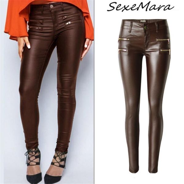 new fashion pu pants for women 2020 casual punk style zipper skinny pencil pants low waist1, Black;white
new fashion pu pants for women 2020 casual punk style zipper skinny pencil pants low waist1, Black;white