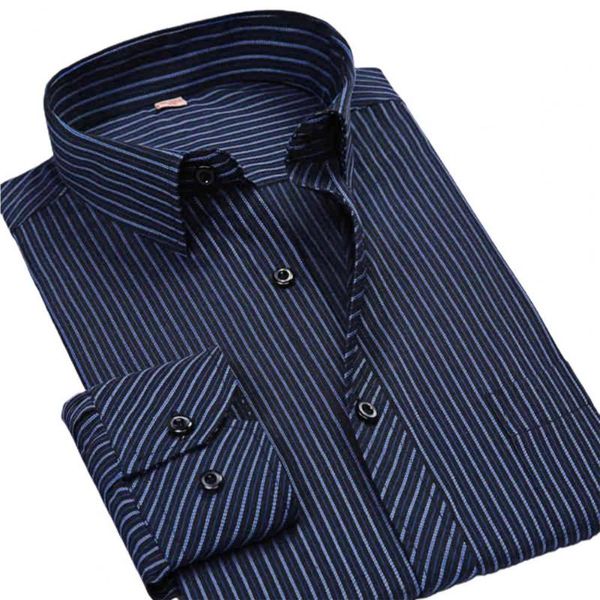 men's dress shirts formal shirt striped long sleeve men pocket lapel buttons streetwear, White;black
men's dress shirts formal shirt striped long sleeve men pocket lapel buttons streetwear, White;black