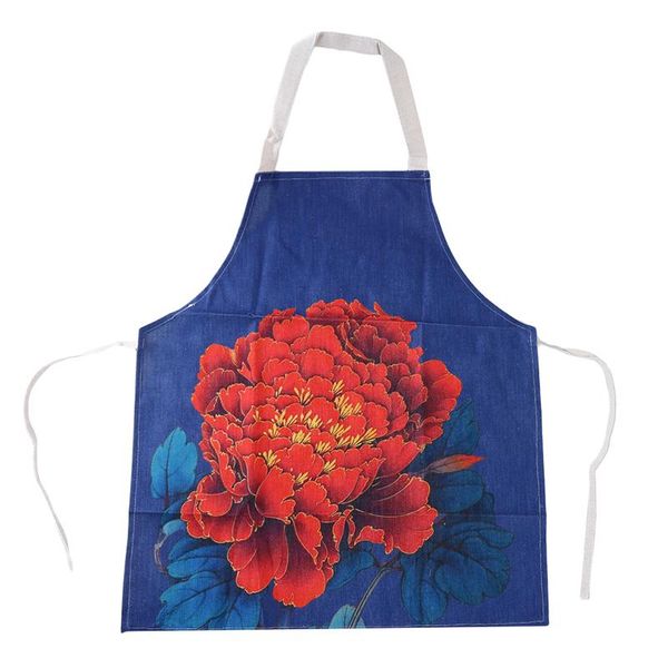 fashion peony flower kitchen aprons cotton linen bibs home cooking bbq apron cleaning accessory
fashion peony flower kitchen aprons cotton linen bibs home cooking bbq apron cleaning accessory