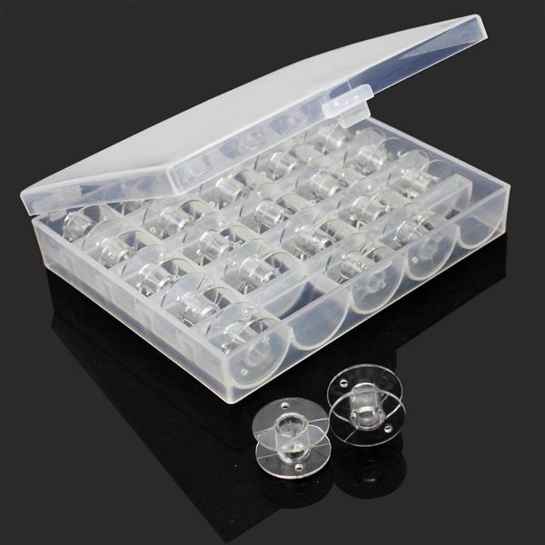 25pcs/set clear plastic empty bobbins sewing machine spools with storage box case for brother janome singer elna sewing machine, Black
25pcs/set clear plastic empty bobbins sewing machine spools with storage box case for brother janome singer elna sewing machine, Black
