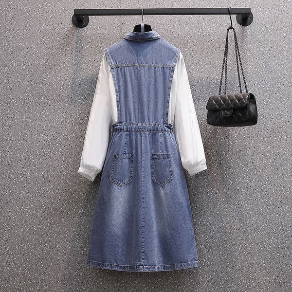 female vintage embroidered demin dress 2021new large pocket chiffon long sleeve shreds shirt to line dressed streetwear plus size jz8v, White
female vintage embroidered demin dress 2021new large pocket chiffon long sleeve shreds shirt to line dressed streetwear plus size jz8v, White