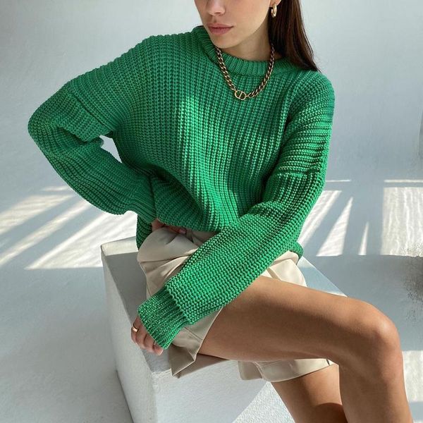 women's sweaters 2021 loose candy colors sweater women winter warm oversized coarse yarn knitted pullovers ladies casual outwear female, White;black
women's sweaters 2021 loose candy colors sweater women winter warm oversized coarse yarn knitted pullovers ladies casual outwear female, White;black