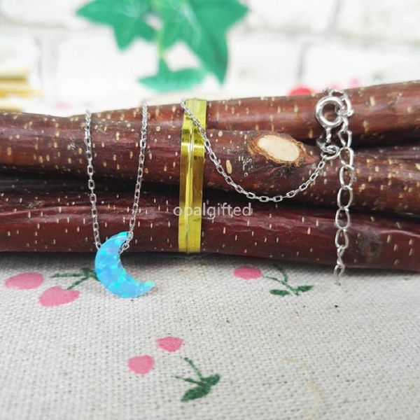 pendant necklaces 1pc opal moon necklace 8x11mm 925 sterling silver o chain fire light blue op06
pendant necklaces 1pc opal moon necklace 8x11mm 925 sterling silver o chain fire light blue op06
