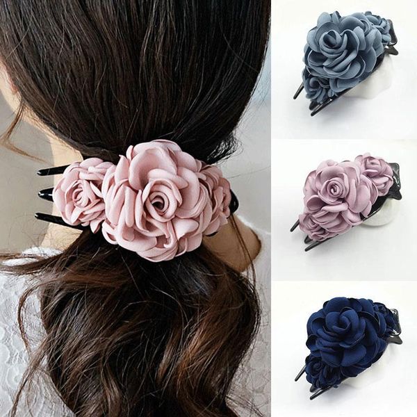 hair clips & barrettes 2021 fashion women claw elegant lady's cloth yarn flower big duckbill hairclip korean style barrette accessories, Golden;silver
hair clips & barrettes 2021 fashion women claw elegant lady's cloth yarn flower big duckbill hairclip korean style barrette accessories, Golden;silver