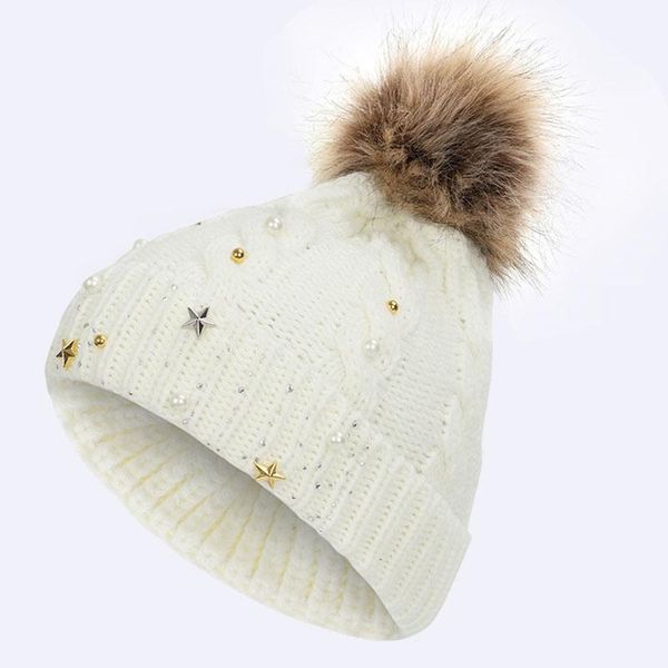 beanie/skull caps women winter fashion hat beanie rhinestones pearl pompom knitted cap casual outdoor warm female skullies beanies, Blue;gray
beanie/skull caps women winter fashion hat beanie rhinestones pearl pompom knitted cap casual outdoor warm female skullies beanies, Blue;gray