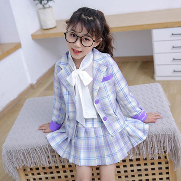 teenager girl formal plaid set jacket+pleated skirt 2 pcs child suit outfit autumn spring kids uniform clothes, White
teenager girl formal plaid set jacket+pleated skirt 2 pcs child suit outfit autumn spring kids uniform clothes, White
