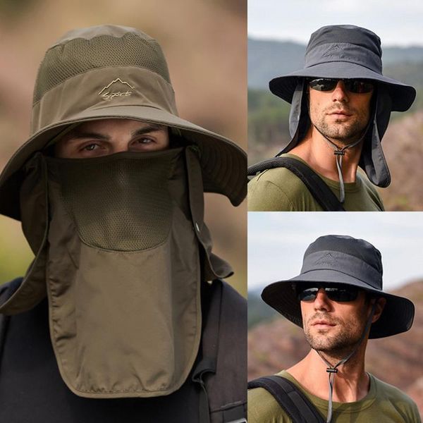 wide brim hats summer quick-drying boonie men women hat outdoor face mask bucket sun protection cap for fishing hunting, Blue;gray
wide brim hats summer quick-drying boonie men women hat outdoor face mask bucket sun protection cap for fishing hunting, Blue;gray
