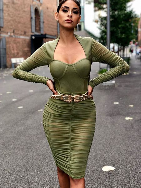 green rayon bandage long de malha oco out at height of the knee cocktail dressed in party j722, White
green rayon bandage long de malha oco out at height of the knee cocktail dressed in party j722, White