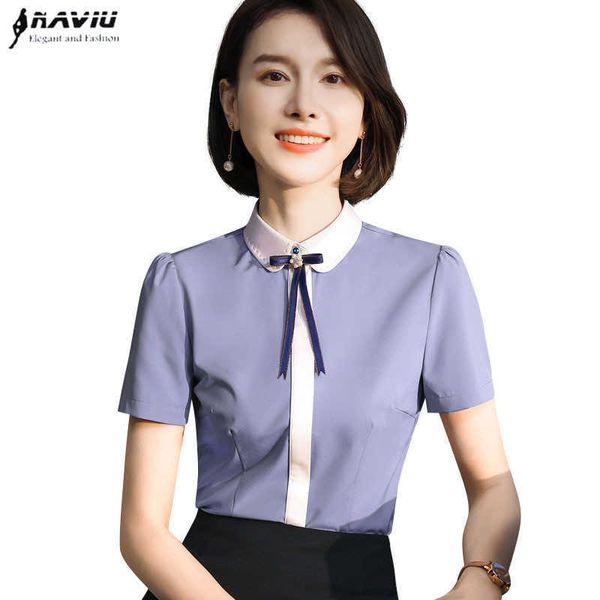 shirt women summer slim professional short sleeve chiffon blouses office ladies formal work bow 210604, White
shirt women summer slim professional short sleeve chiffon blouses office ladies formal work bow 210604, White