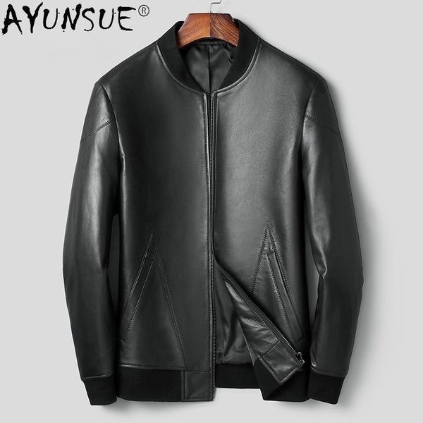 men's leather & faux ayunsue real sheepskin coat jacket slim genuine biker korean autumn men clothes casaco masculino 2021 wpy4119, Black
men's leather & faux ayunsue real sheepskin coat jacket slim genuine biker korean autumn men clothes casaco masculino 2021 wpy4119, Black