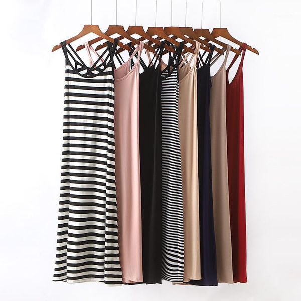 women's sleepwear summer women basic spaghetti strap long modal nightgown nightie sleeveless casual home dress lingerie nightdress, Black;red
women's sleepwear summer women basic spaghetti strap long modal nightgown nightie sleeveless casual home dress lingerie nightdress, Black;red