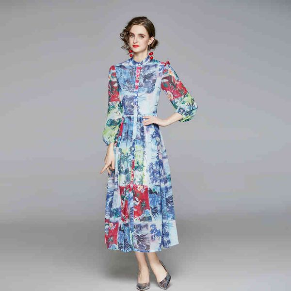 women spring designer elegant big swing print dress fashion casual office party robe female vintage shirt long dresses vestidos 210525, Black;gray
women spring designer elegant big swing print dress fashion casual office party robe female vintage shirt long dresses vestidos 210525, Black;gray