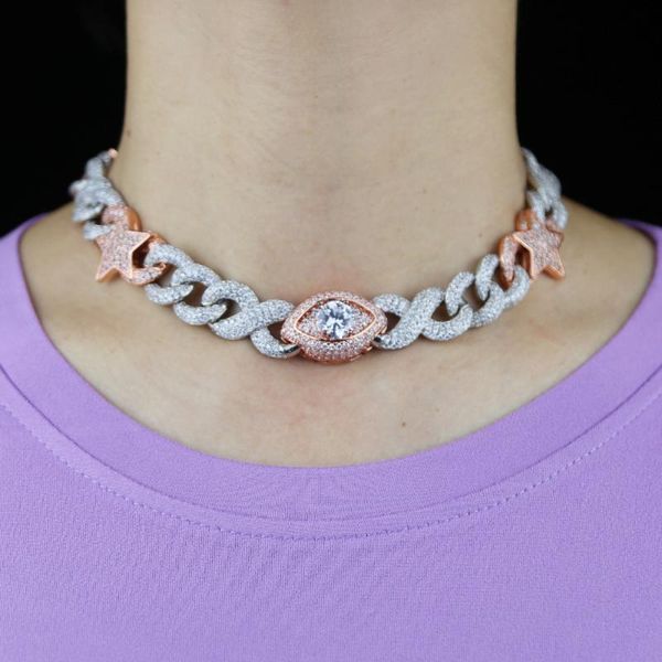 chokers 2021 arrived heavy iced out hip hop women silver rose two tone star eye charm infinity cuban chains necklace, Golden;silver
chokers 2021 arrived heavy iced out hip hop women silver rose two tone star eye charm infinity cuban chains necklace, Golden;silver