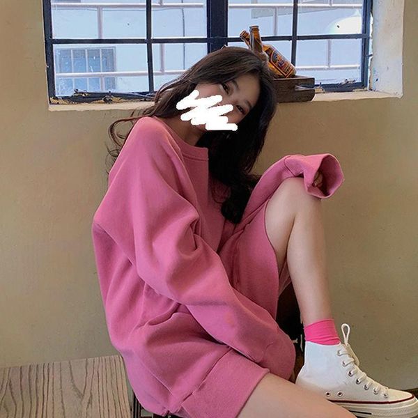 women's hoodies & sweatshirts spring and autumn 2021 round neck ins plush korean loose pullover casual student coat fashion, Black
women's hoodies & sweatshirts spring and autumn 2021 round neck ins plush korean loose pullover casual student coat fashion, Black