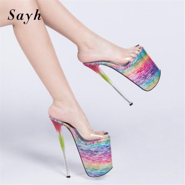 sandals women extremely high heels mules platform peep toe runway dance shoes super stripper lady stilettos, Black
sandals women extremely high heels mules platform peep toe runway dance shoes super stripper lady stilettos, Black