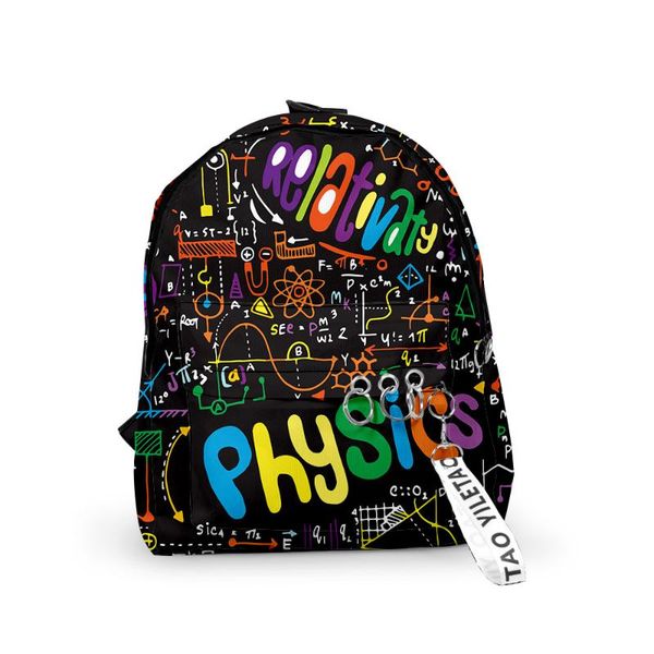 backpack science physical chemistry formula men women fabric oxford hanging buckle style girls child school bag travel
backpack science physical chemistry formula men women fabric oxford hanging buckle style girls child school bag travel