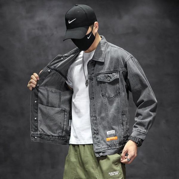 men's jackets denim jacket men spring and autumn loose casual wear street trend japanese fashion, Black;brown
men's jackets denim jacket men spring and autumn loose casual wear street trend japanese fashion, Black;brown
