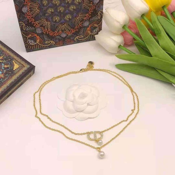 design jewelry 2021 new diamond inlaid letter pearl multilayer overlay female tassel versatile temperament women's necklace, Silver
design jewelry 2021 new diamond inlaid letter pearl multilayer overlay female tassel versatile temperament women's necklace, Silver
