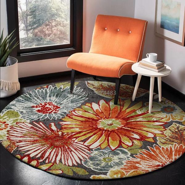 carpets european and american retro pastoral big flowers living room bedroom hanging basket chair round floor mat carpet customization
carpets european and american retro pastoral big flowers living room bedroom hanging basket chair round floor mat carpet customization