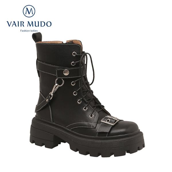 boots vair mudo ankle motorcycle boot shoes thick bottom concise genuine leather round toe sewing lace up black women dx87l
boots vair mudo ankle motorcycle boot shoes thick bottom concise genuine leather round toe sewing lace up black women dx87l