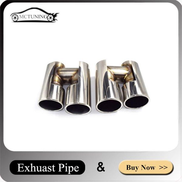 motorcycle exhaust system 1 pair car styling silver pipe for b-mw 5 series update to m5 535 diffuser stainless steel muffler tip nozzles end
motorcycle exhaust system 1 pair car styling silver pipe for b-mw 5 series update to m5 535 diffuser stainless steel muffler tip nozzles end