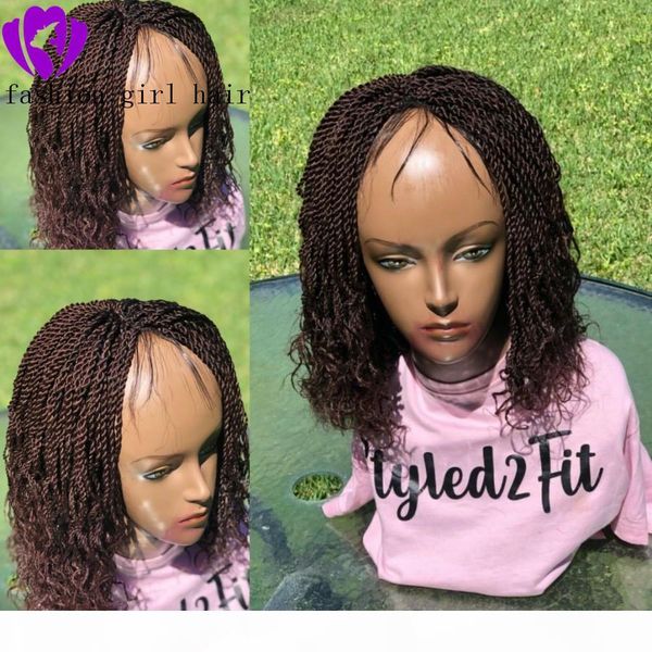 180density full short braided box braids braids with curly wig natural black lace front synthetic twist wig heat resistant for black women, Black;brown
180density full short braided box braids braids with curly wig natural black lace front synthetic twist wig heat resistant for black women, Black;brown