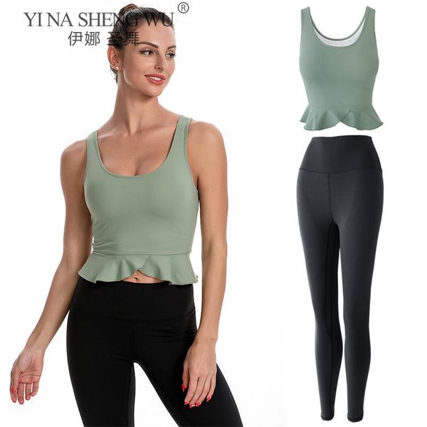 yoga outfit fitness clothing tracksuit 2 piece padded vest gym leggings tights sportswear sports set women snake print seamless
yoga outfit fitness clothing tracksuit 2 piece padded vest gym leggings tights sportswear sports set women snake print seamless