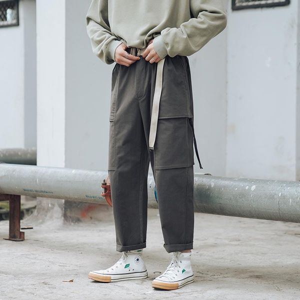 men's pants 2021 summer and autumn japanese retro casual solid color nine loose straight overalls white dark gray / black m-xl
men's pants 2021 summer and autumn japanese retro casual solid color nine loose straight overalls white dark gray / black m-xl