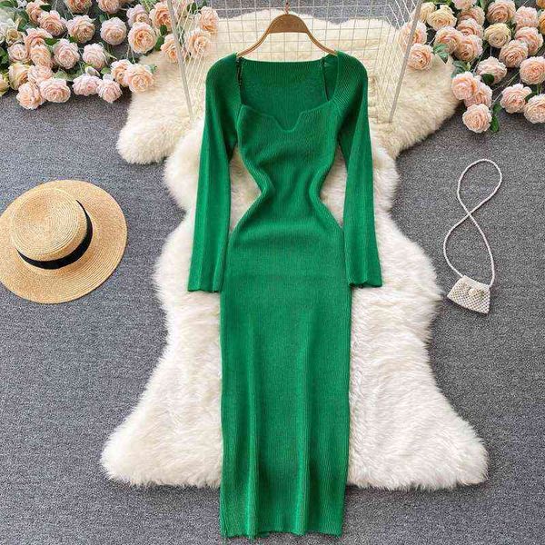 vintage elegant low-neck leaky clavicle tight-fitting dress waist hip elastic knitted dress female autumn winter base dress y1204, Black;gray
vintage elegant low-neck leaky clavicle tight-fitting dress waist hip elastic knitted dress female autumn winter base dress y1204, Black;gray