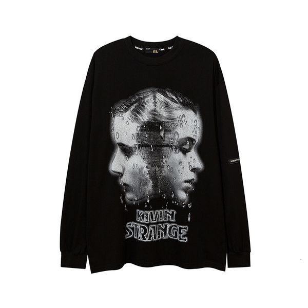 chaopai high street avatar printed long sleeve pullover men's t-shirt dark rap hip hop large shirt, Black
chaopai high street avatar printed long sleeve pullover men's t-shirt dark rap hip hop large shirt, Black
