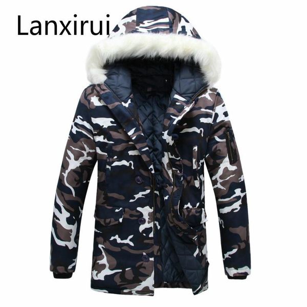 men's jackets men and women camouflage down thick jacket fashion brand winter male casual parkas coat military overcoat, Black;brown
men's jackets men and women camouflage down thick jacket fashion brand winter male casual parkas coat military overcoat, Black;brown