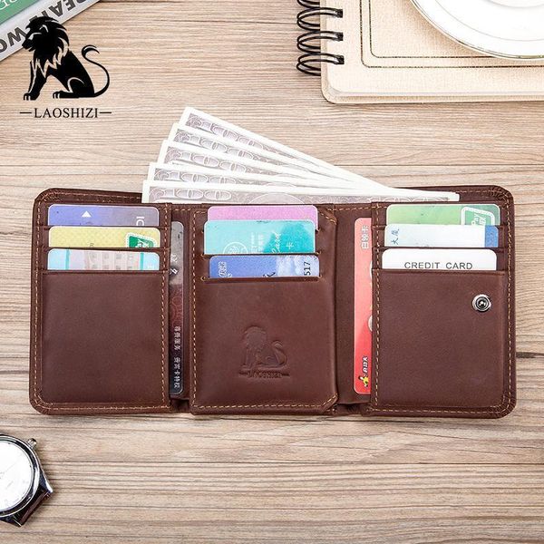 vintage genuine leather man wallet holder for male bifold front coin pocket business cow rfid purse wallets1, Red;black
vintage genuine leather man wallet holder for male bifold front coin pocket business cow rfid purse wallets1, Red;black