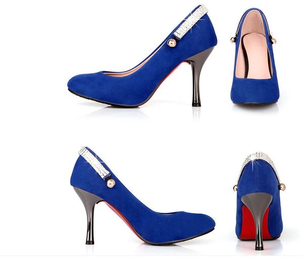 women's shoes in spring and autumn high fine heel pointed end suede@6011, Black
women's shoes in spring and autumn high fine heel pointed end suede@6011, Black