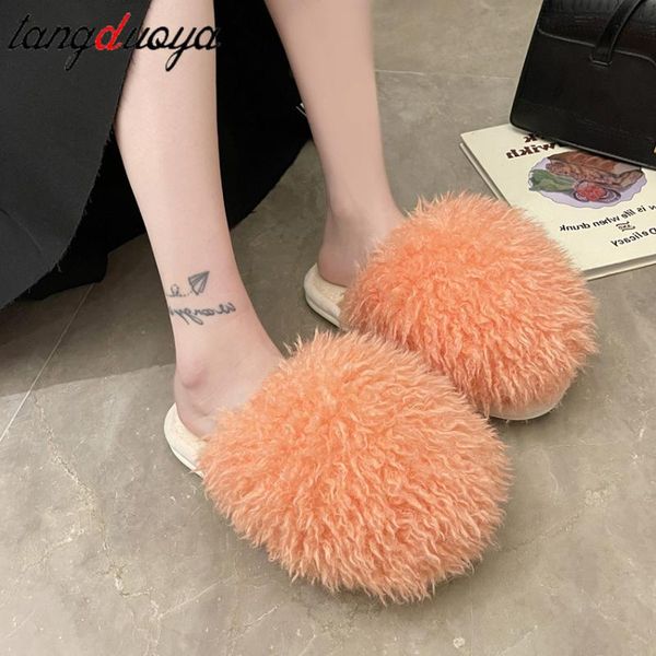 slippers furry women fluffy flat shoes winter home fashion comfortable slip lazy thick fur slides, Black
slippers furry women fluffy flat shoes winter home fashion comfortable slip lazy thick fur slides, Black