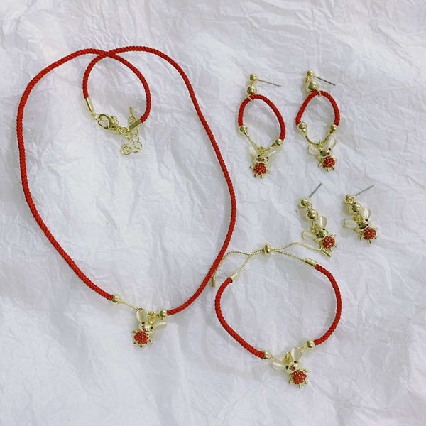 hbp fashion south korea rat year of life woven transfer red necklace adjustable little mouse girl hand rope female earrings, Silver
hbp fashion south korea rat year of life woven transfer red necklace adjustable little mouse girl hand rope female earrings, Silver
